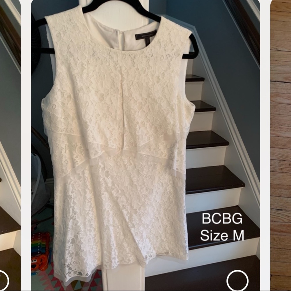 BCBG M white lacy